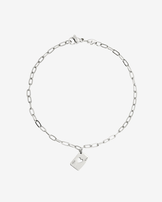 Ace Up the Sleeve Bracelet Silber