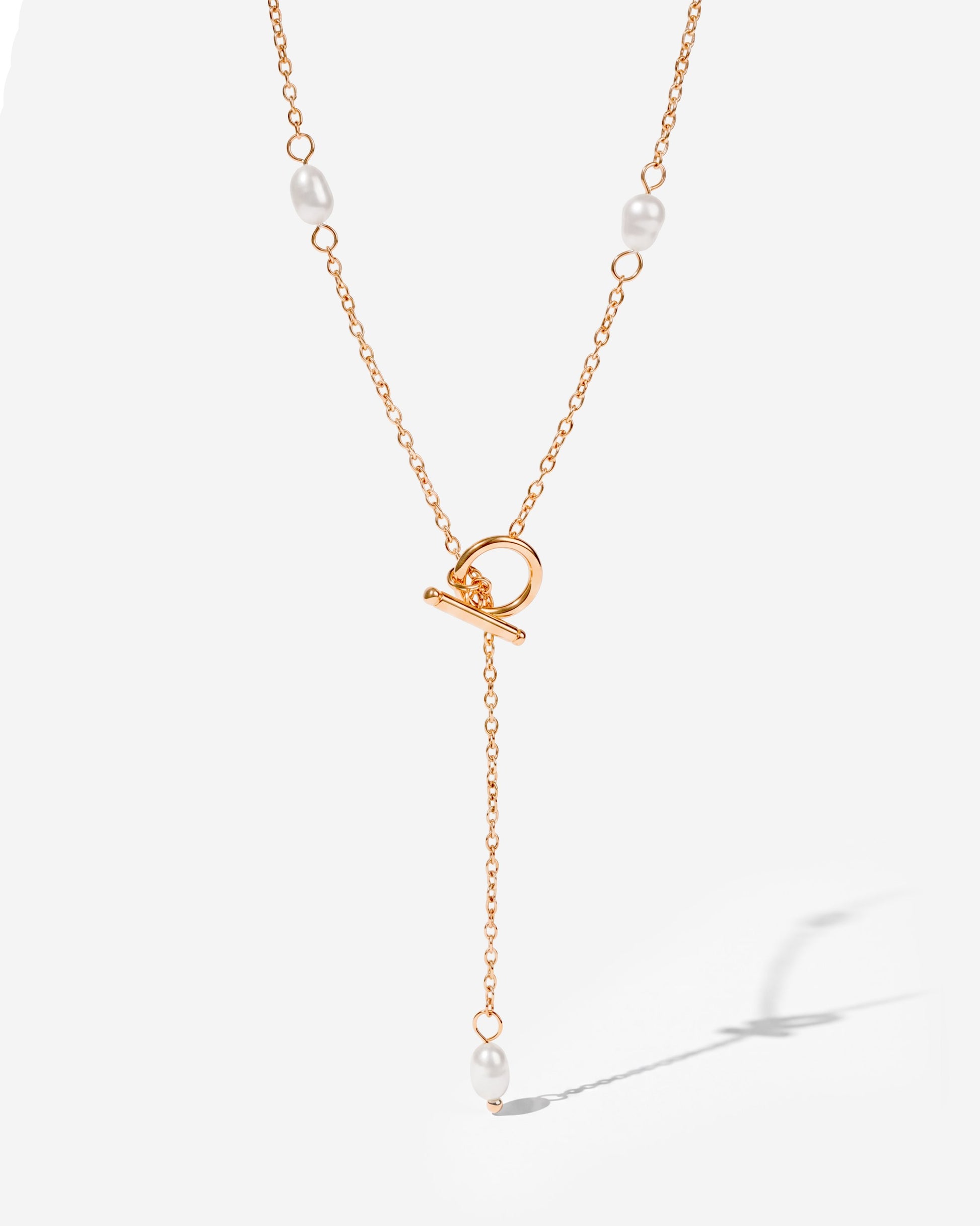 Cascade Pearl Y-Necklace
