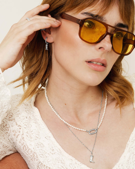 Howdy Necklace Silber