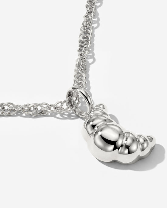 Croissant Necklace Silber