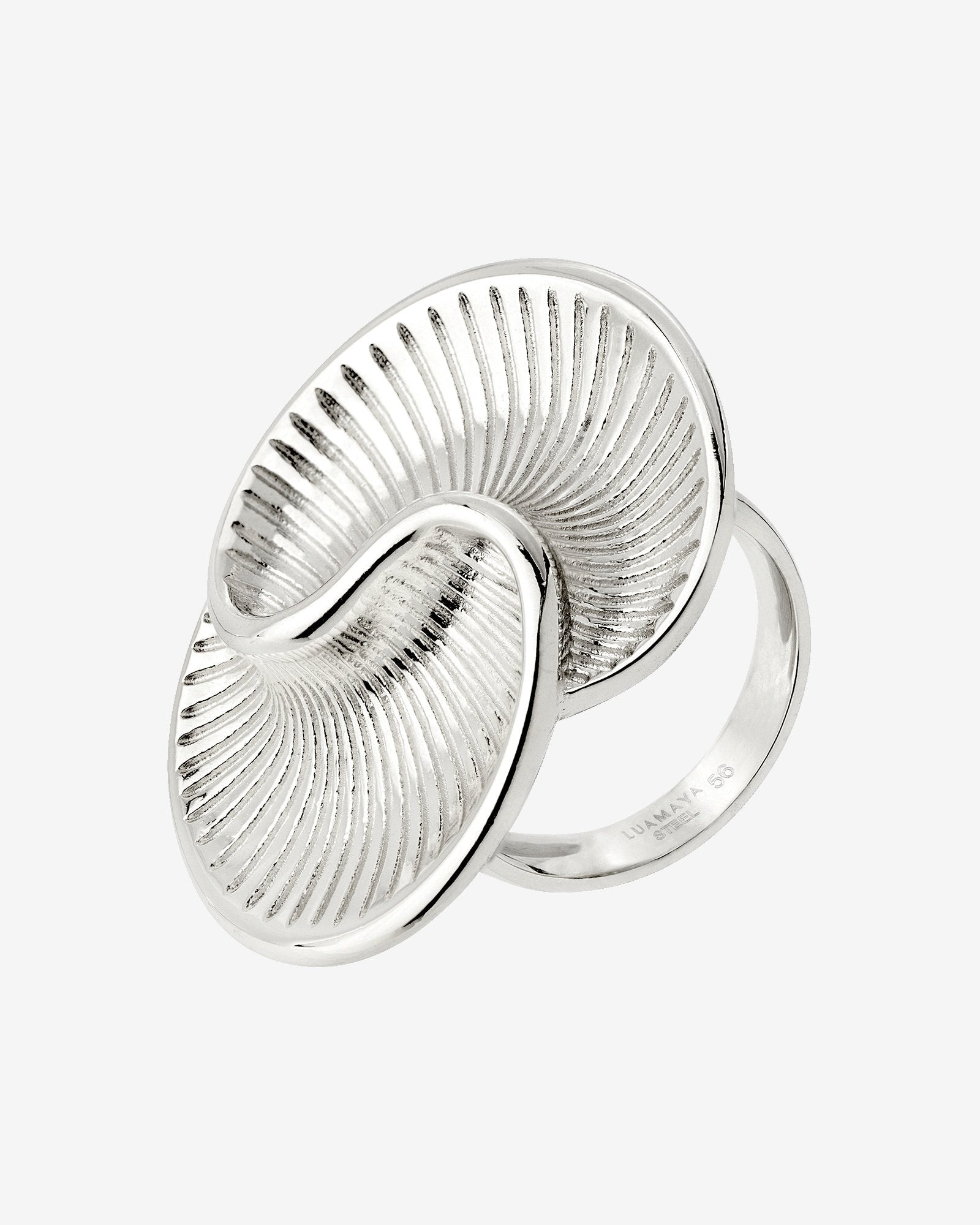 Winding Spiral Ring Silber