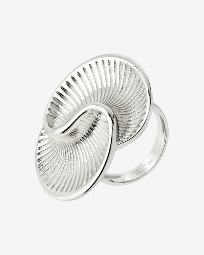 Winding Spiral Ring Silber