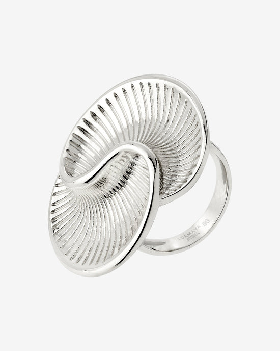 Winding Spiral Ring Silber