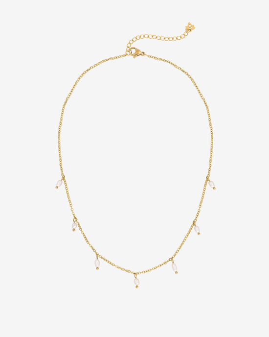 Perla Blanco Choker Gold