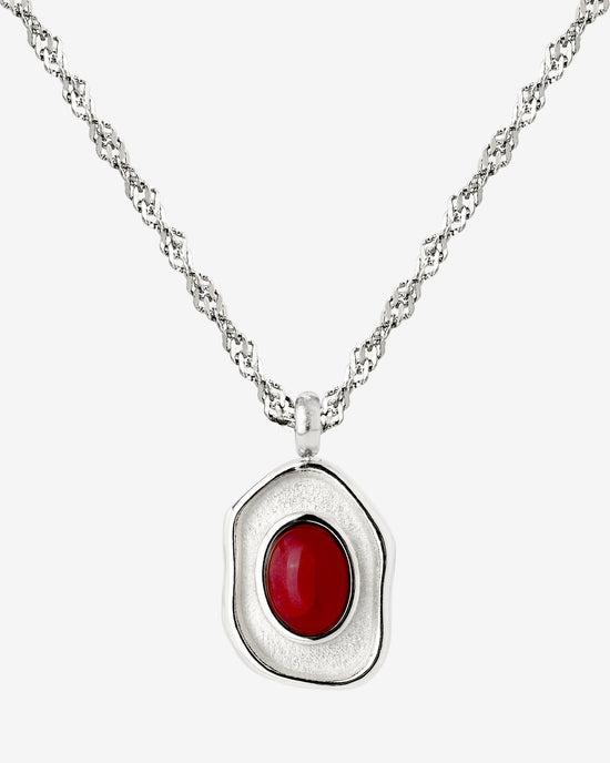 Scarlet Treasure Necklace Silber