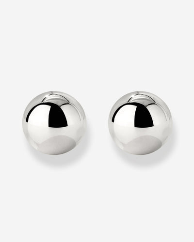 Bubbly Studs Medium Silber