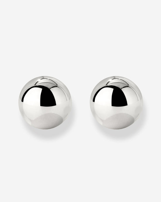 Bubbly Studs Medium Silber