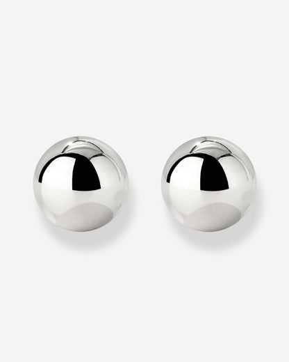 Bubbly Studs Medium Silber