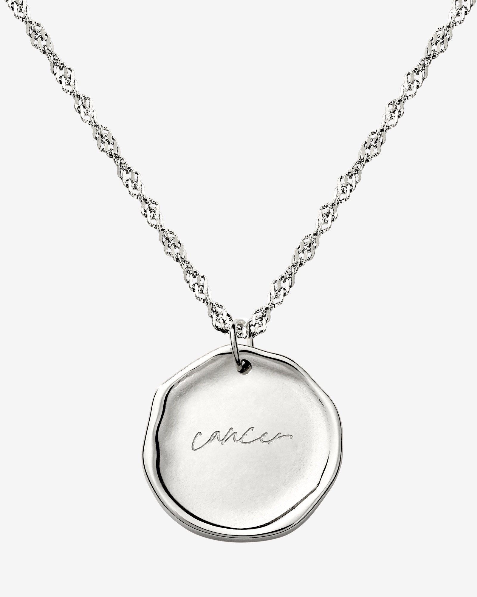 Zodiac Necklace – Cancer / Krebs Silber