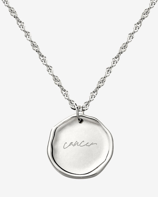 Zodiac Necklace – Cancer / Krebs Silber
