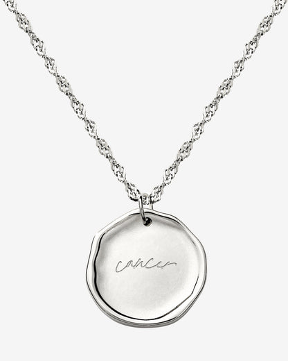Zodiac Necklace – Cancer / Krebs Silber