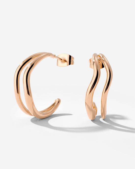 Tides Hoop Studs Roségold