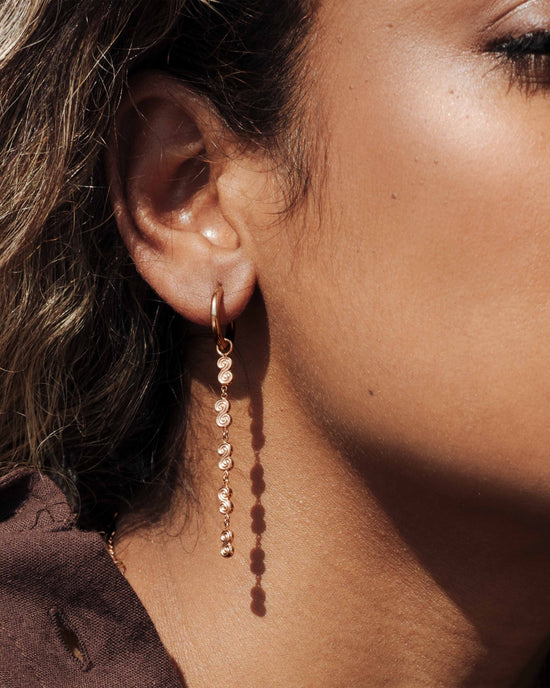 Serpent's Whisper Hoop Set Small Roségold