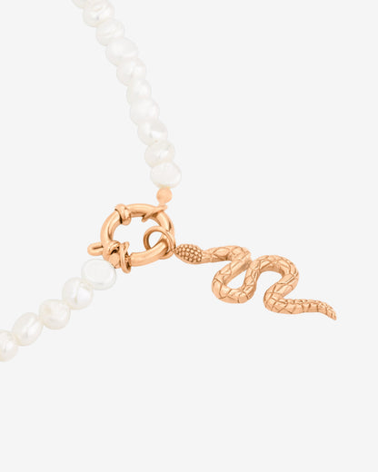Lola Power Pearl Necklace Set Roségold