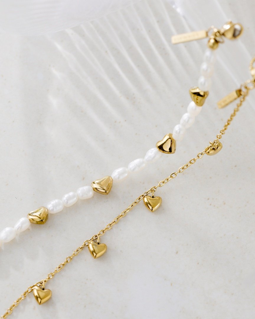 Love Pearls Bracelet Roségold
