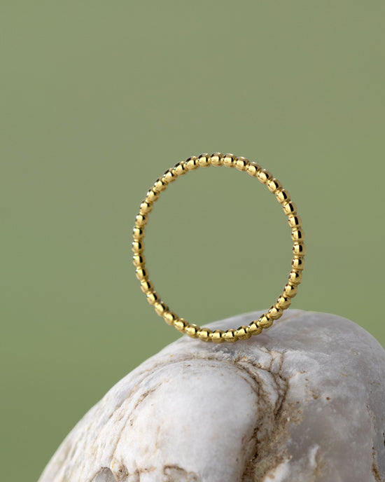Narrow Sphere Ring Roségold
