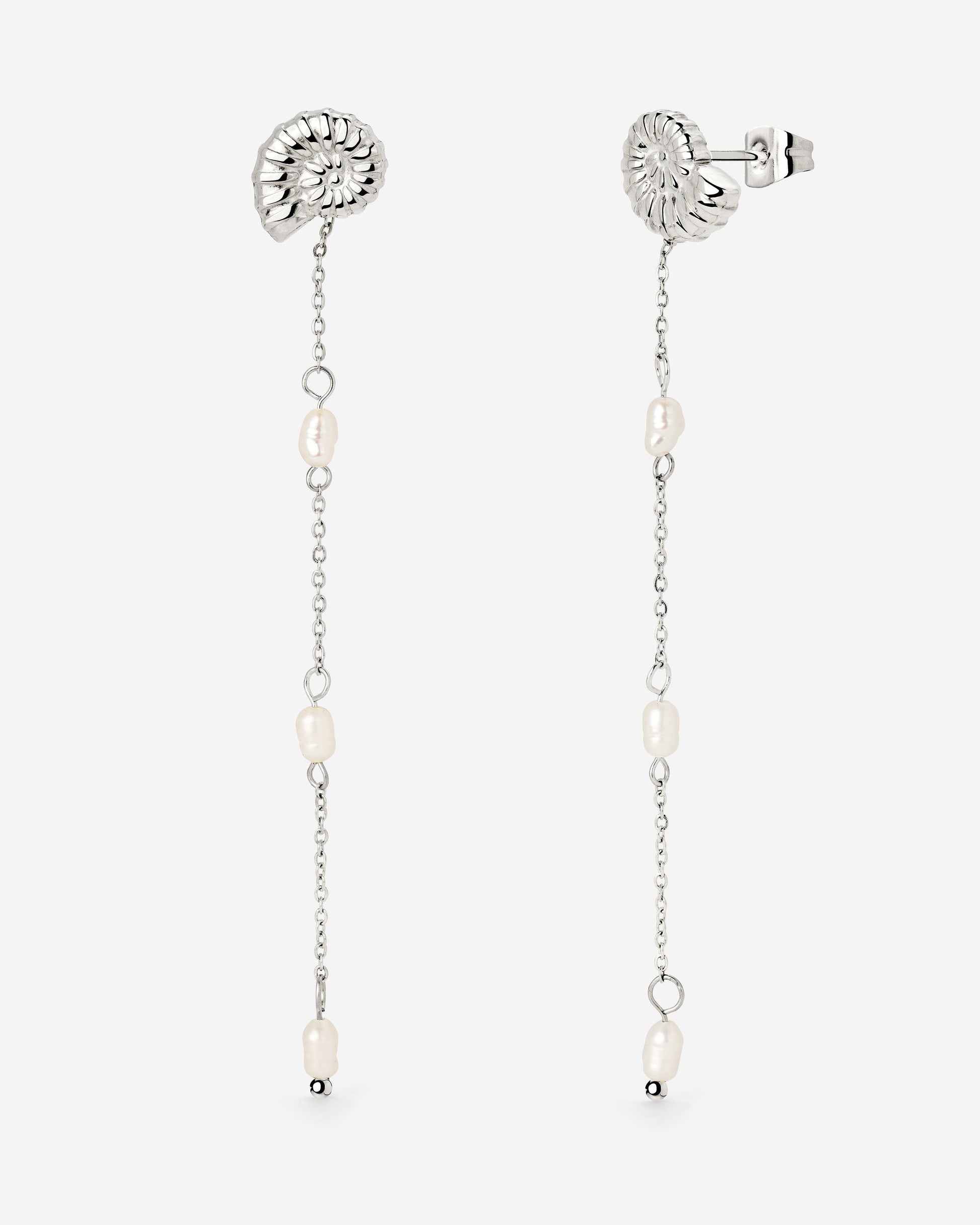 Siren's Spell Pearl Drop Earrings Silber