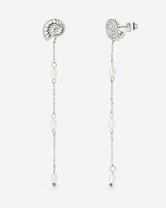 Siren's Spell Pearl Drop Earrings Silber