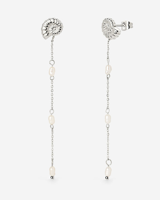 Siren's Spell Pearl Drop Earrings Silber