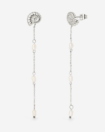 Siren's Spell Pearl Drop Earrings Silber