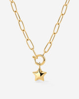Nova Oval Links Necklace Set Gold