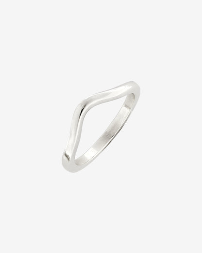 Gentle Curve Ring Silber