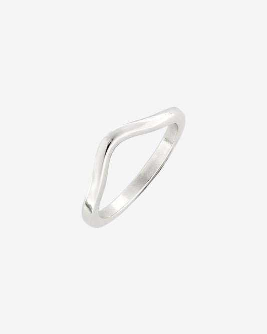 Gentle Curve Ring Silber