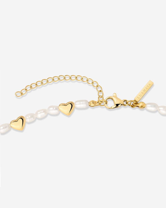 Love Pearls Necklace Gold