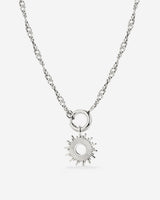 Sun Ray Singapore Chain Necklace Set Silber