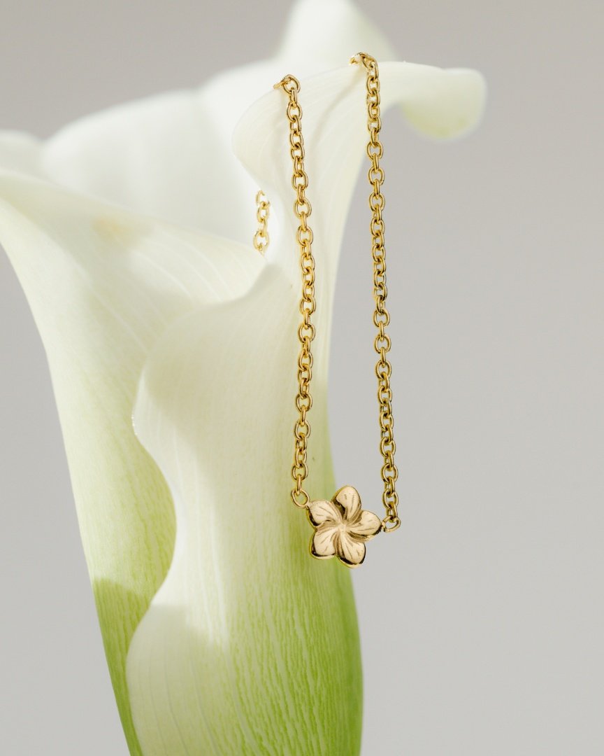 Floral Glow Choker Gold