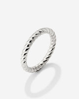 Endless Twist Ring Silber
