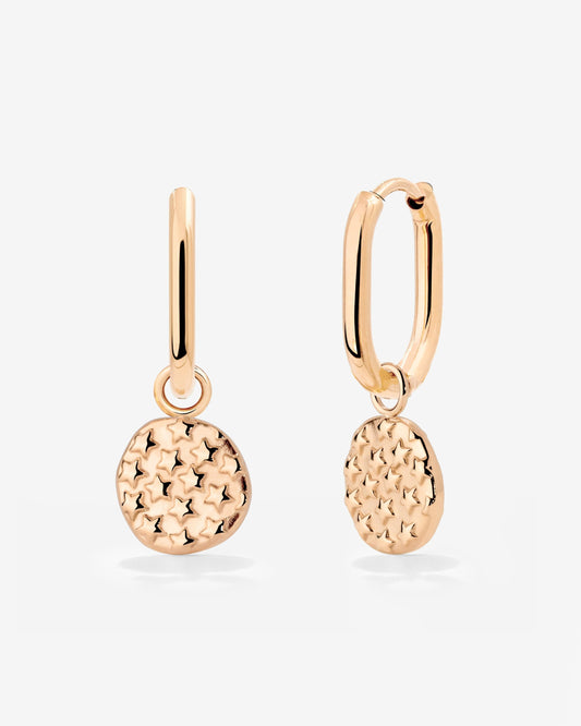 Starry Skies Oval Hoop Set Baby Roségold