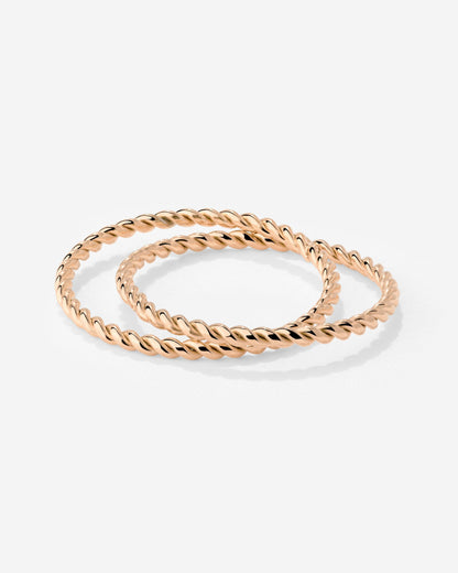 Twisted Ring Duo Roségold