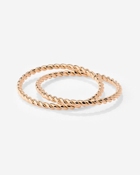 Twisted Ring Duo Roségold