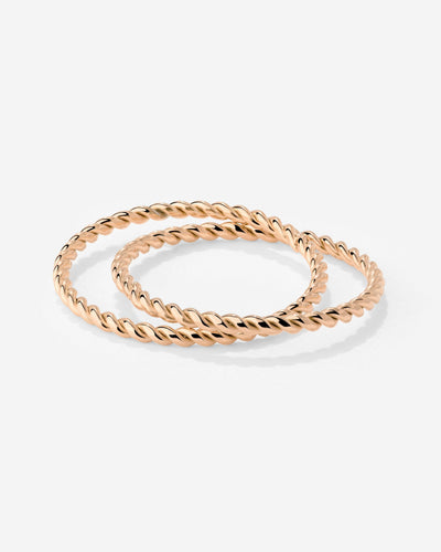 Twisted Ring Duo Roségold