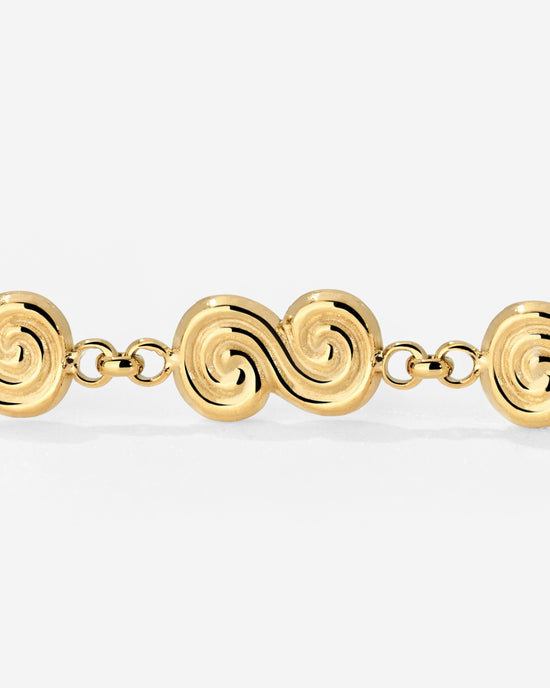 Serpent's Whisper Hoop Set Small Gold