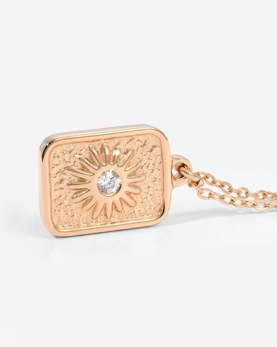 Sun Relic Necklace Roségold