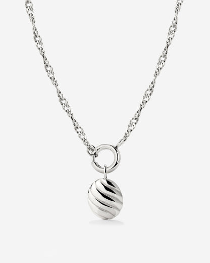Serenity Singapore Chain Necklace Set Silber