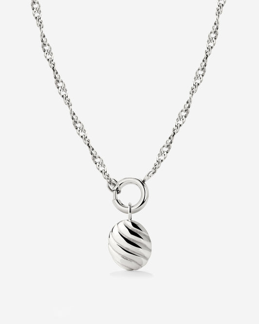 Serenity Singapore Chain Necklace Set Silber