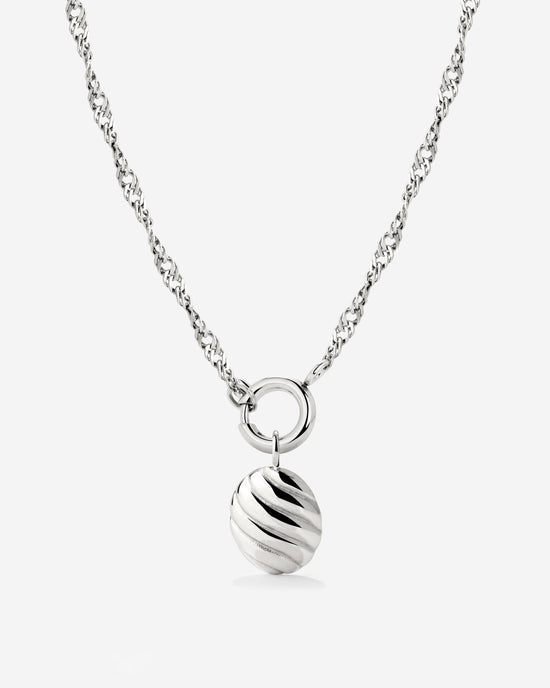 Serenity Singapore Chain Necklace Set Silber