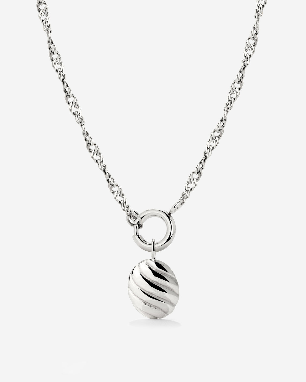 Serenity Singapore Chain Necklace Set Silber