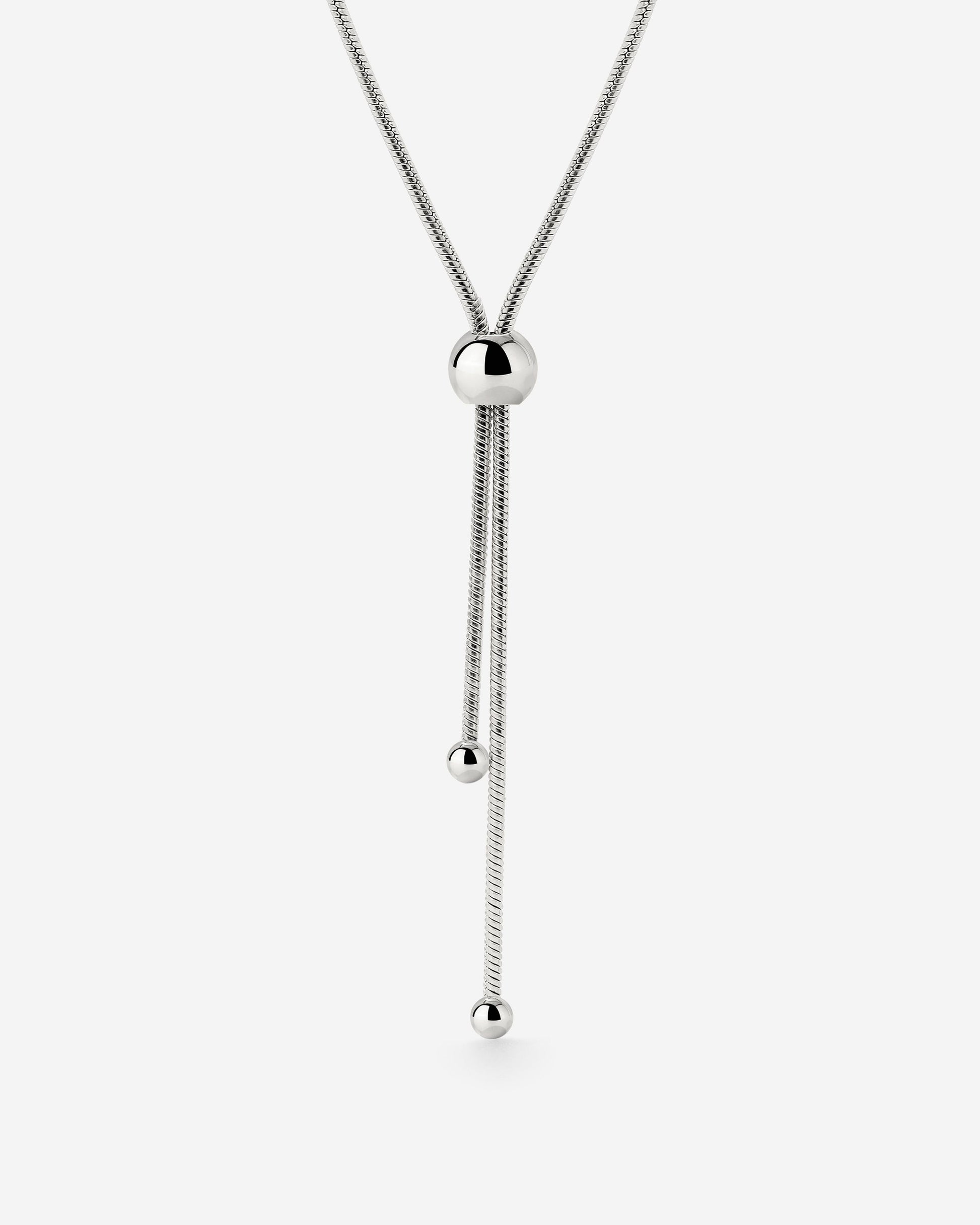 Simple Elegance Y-Necklace Silber