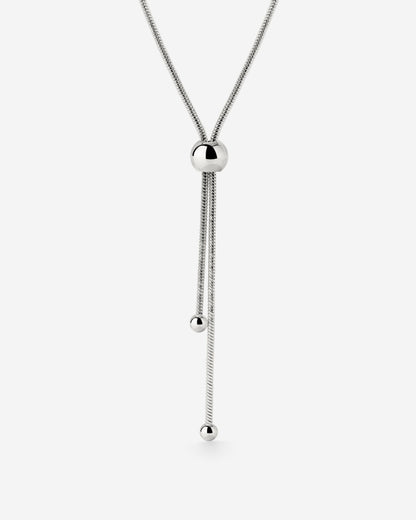 Simple Elegance Y-Necklace Silber