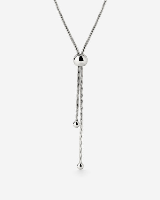 Simple Elegance Y-Necklace Silber