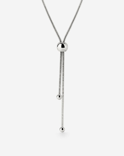 Simple Elegance Y-Necklace Silber