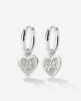 More Self-Love Hoop Set Small Silber