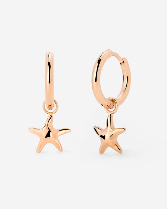 Sea Star Hoop Set Small Roségold