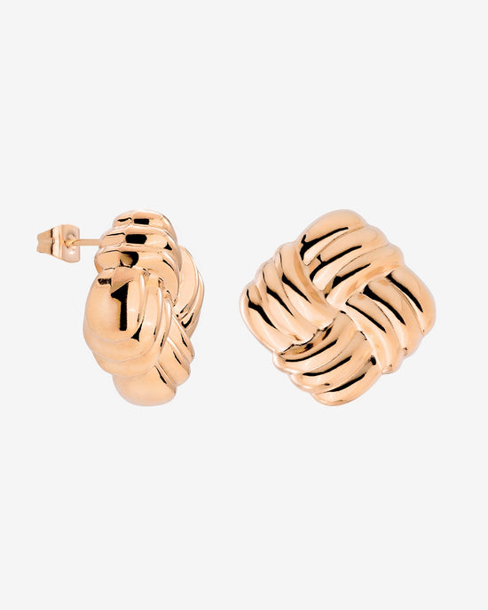 Granny Button Studs Large Roségold