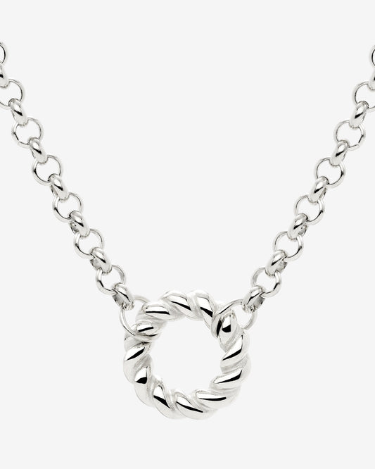 Twisted Donut Collana Argento