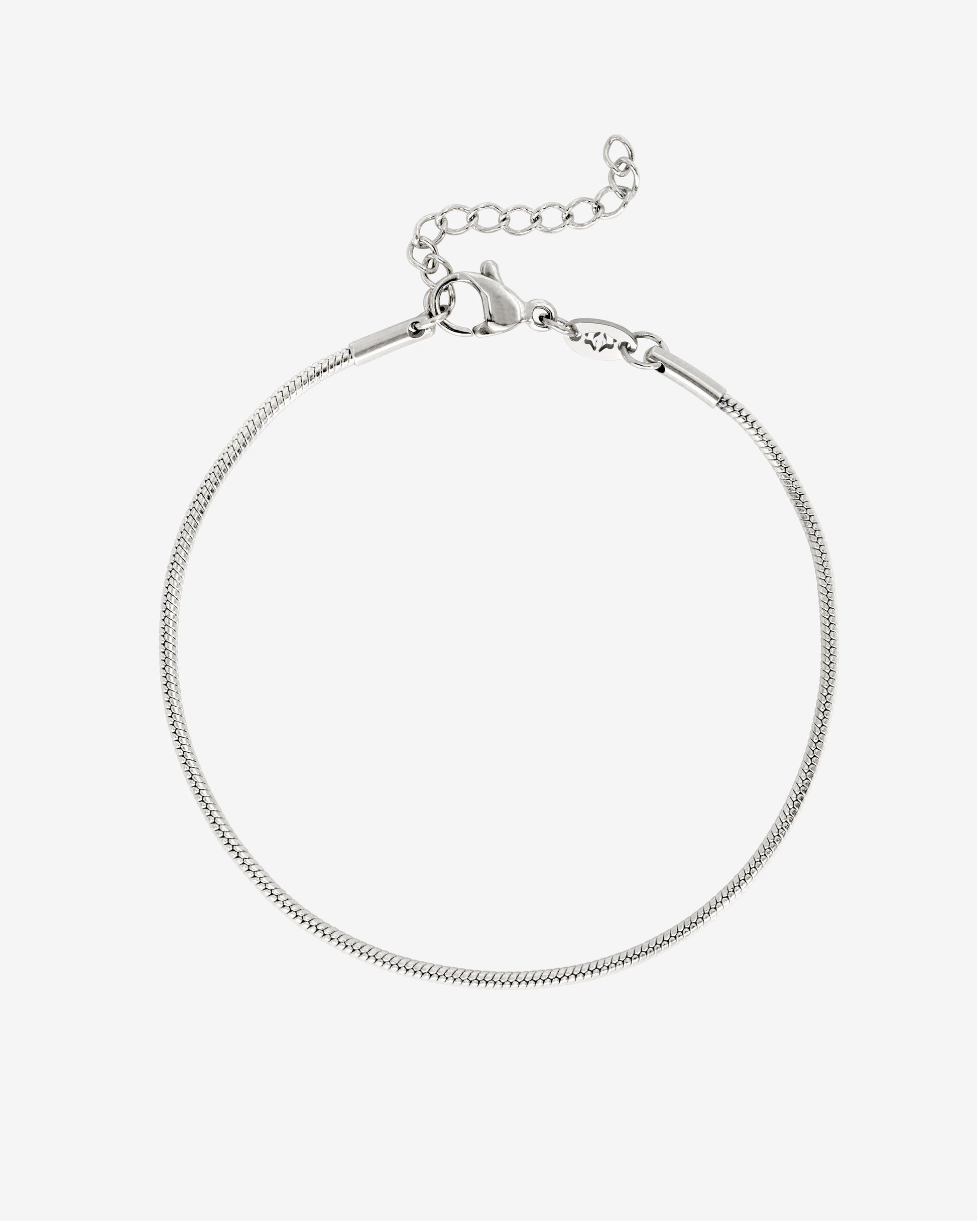 Round Snake Bracelet Silber